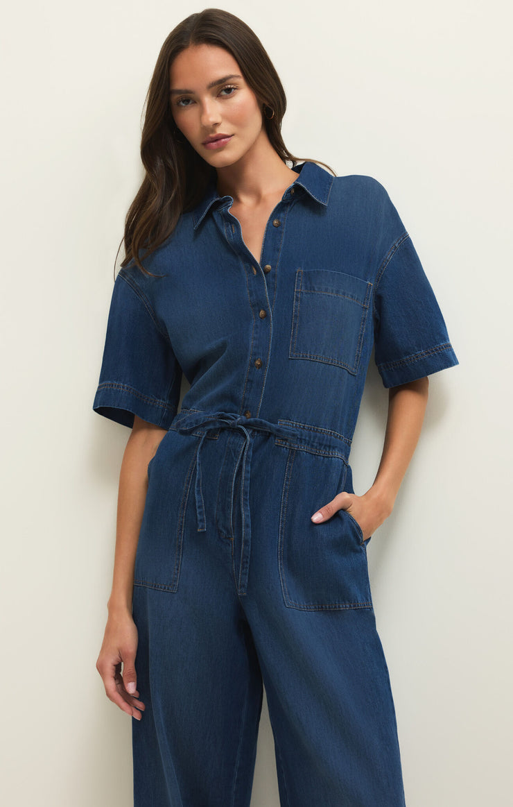 ELSIE DENIM JUMPSUIT
