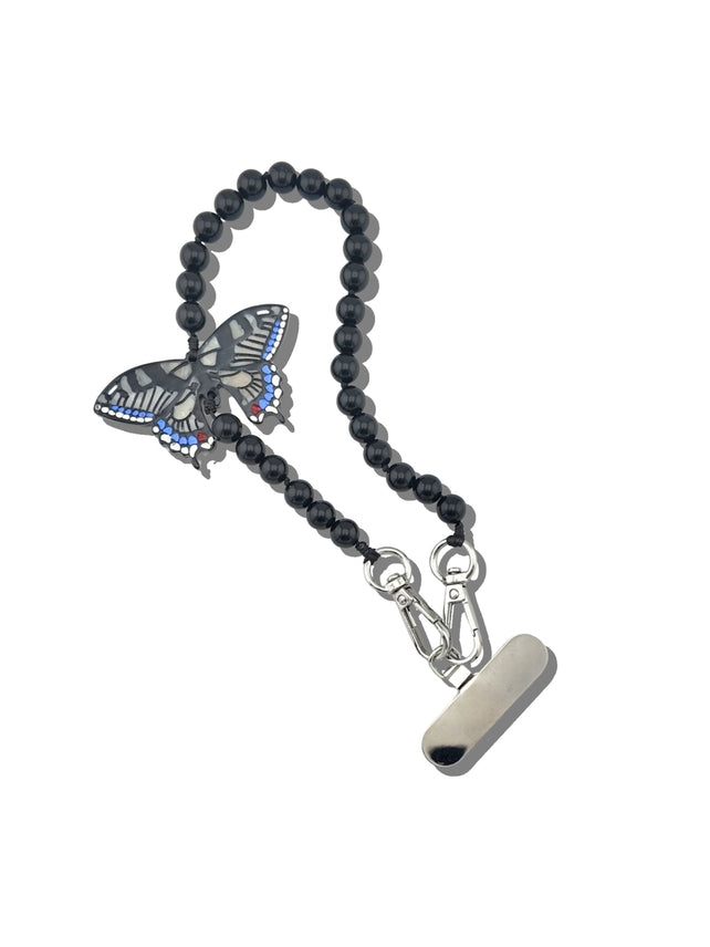 SWALLOWTAIL BRACELET PHONE CHAIN BLACK