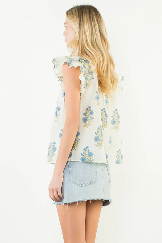 RUFFLE BLOUSE