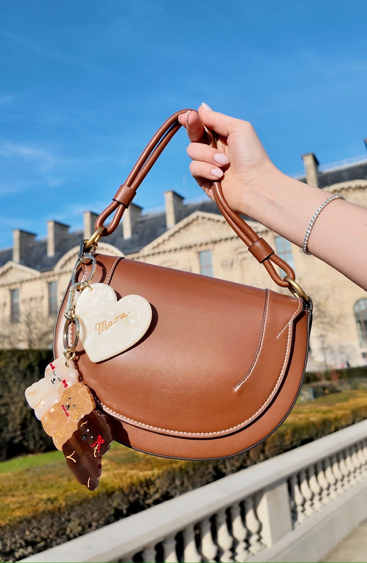 MAMA ACETATE BAG CHARM