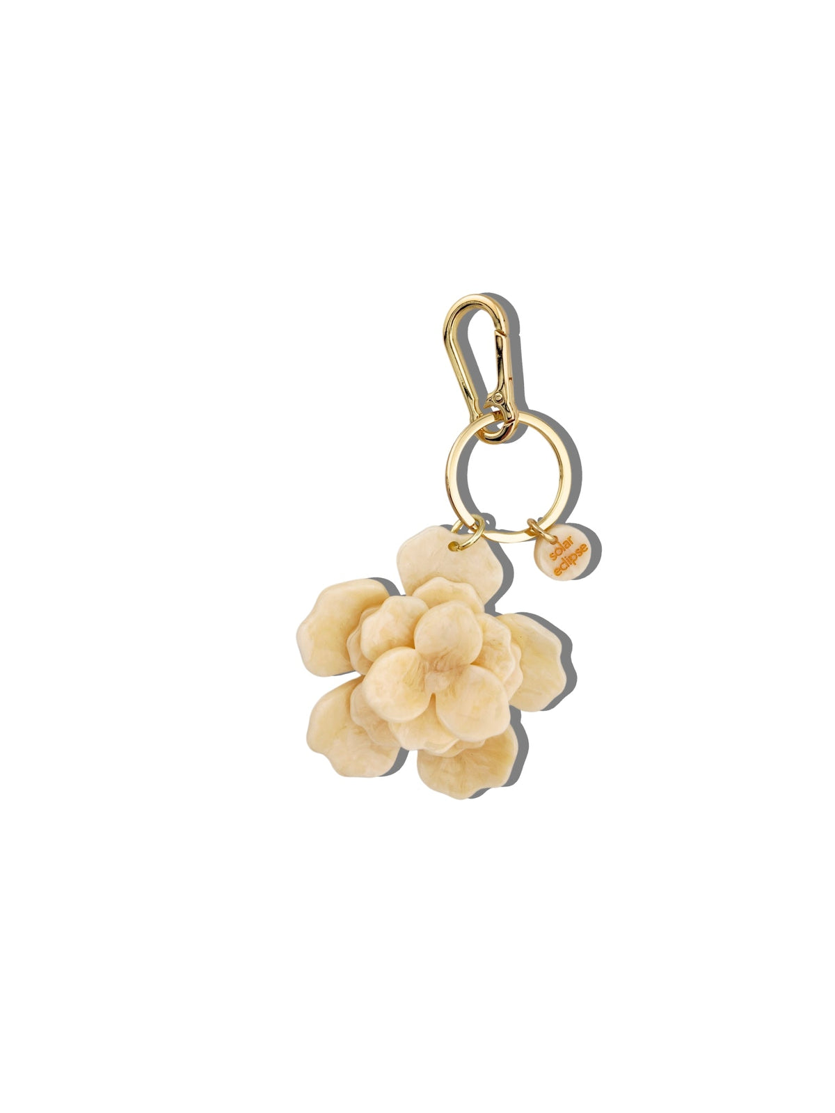 CREAM GARDENIA BAG CHARM