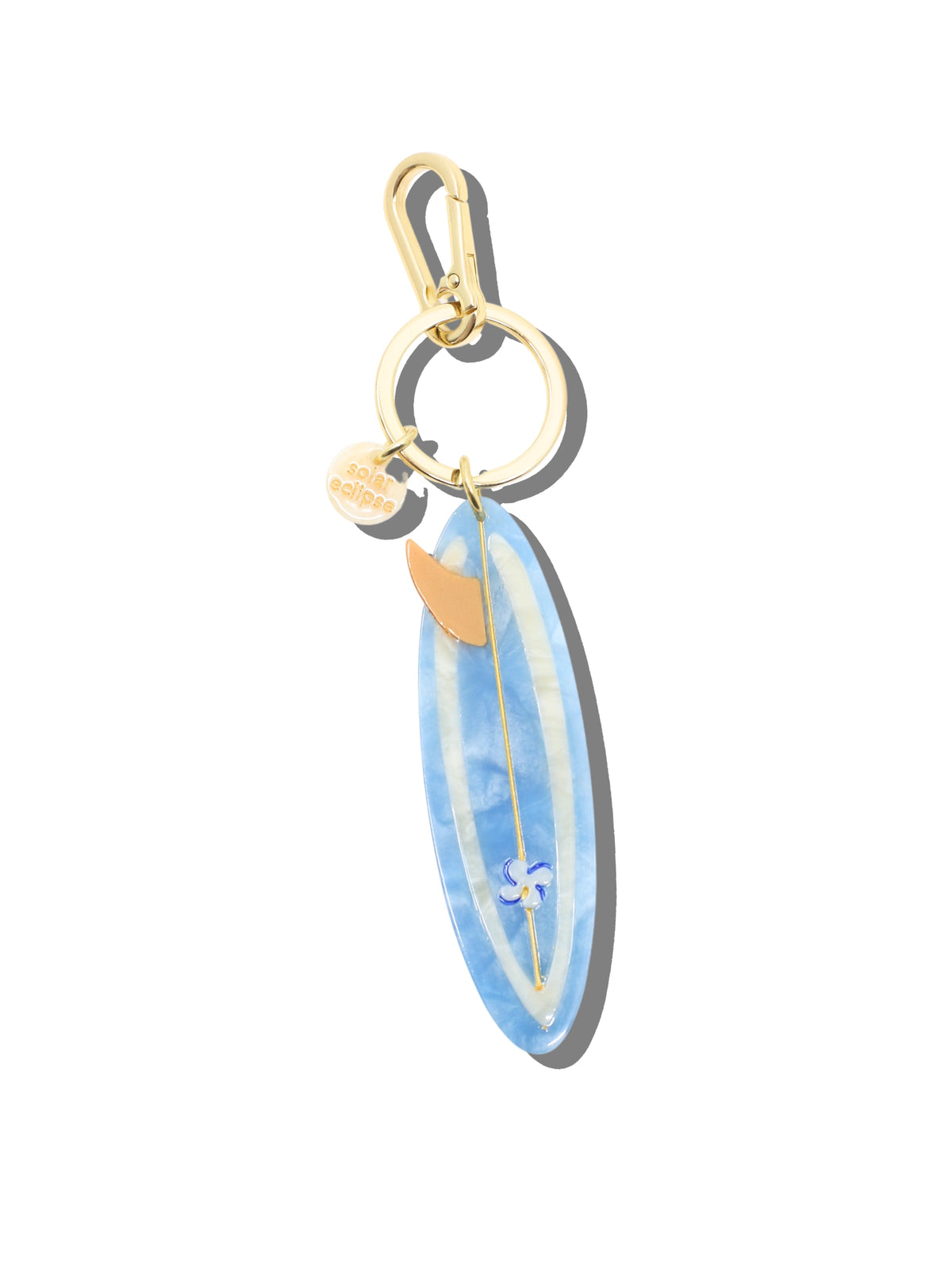 SURF BOARDS BAG CHARM BABY BLUE