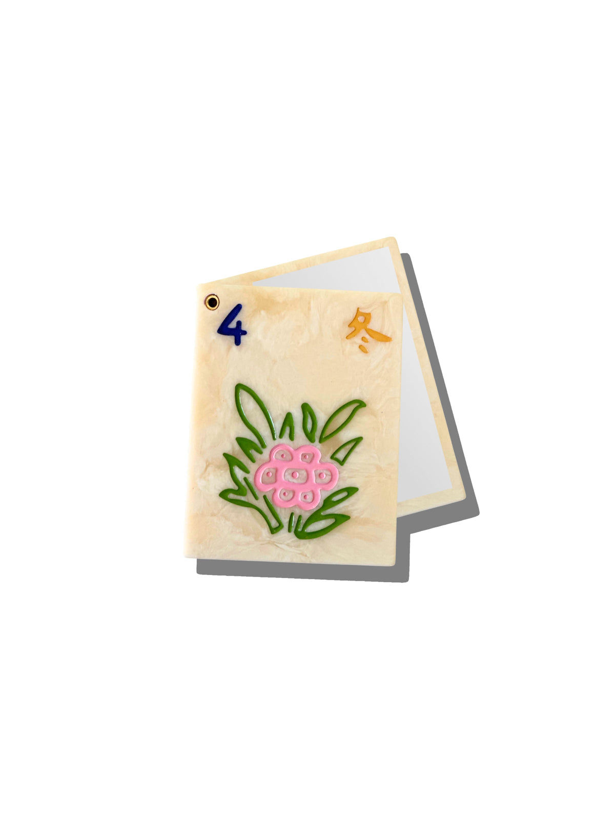 FLOWER MAHJONG COMPACT MIRROR