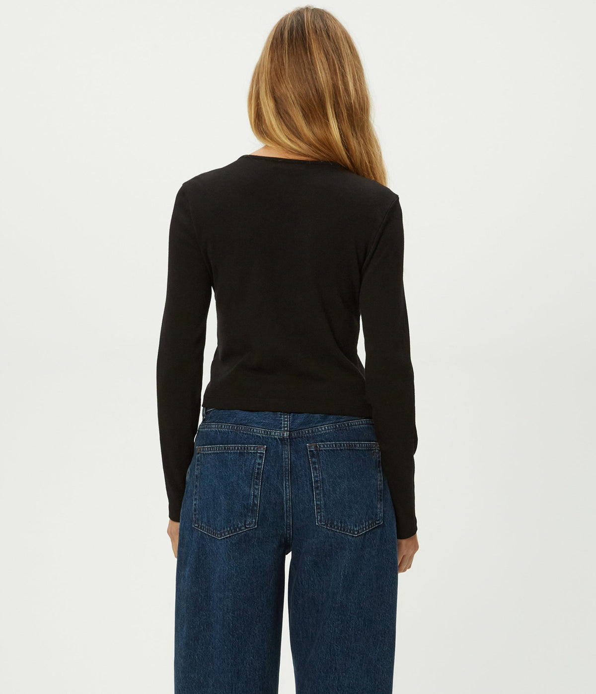 TRIXIE CREW NECK SNAP CARDI