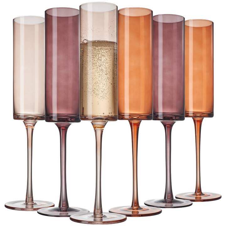 VENUS CHAMPAGNE FLUTE SET/6