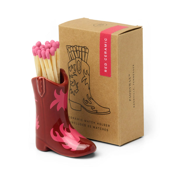 RED & PINK FLAME BOOT MATCHHOLDER