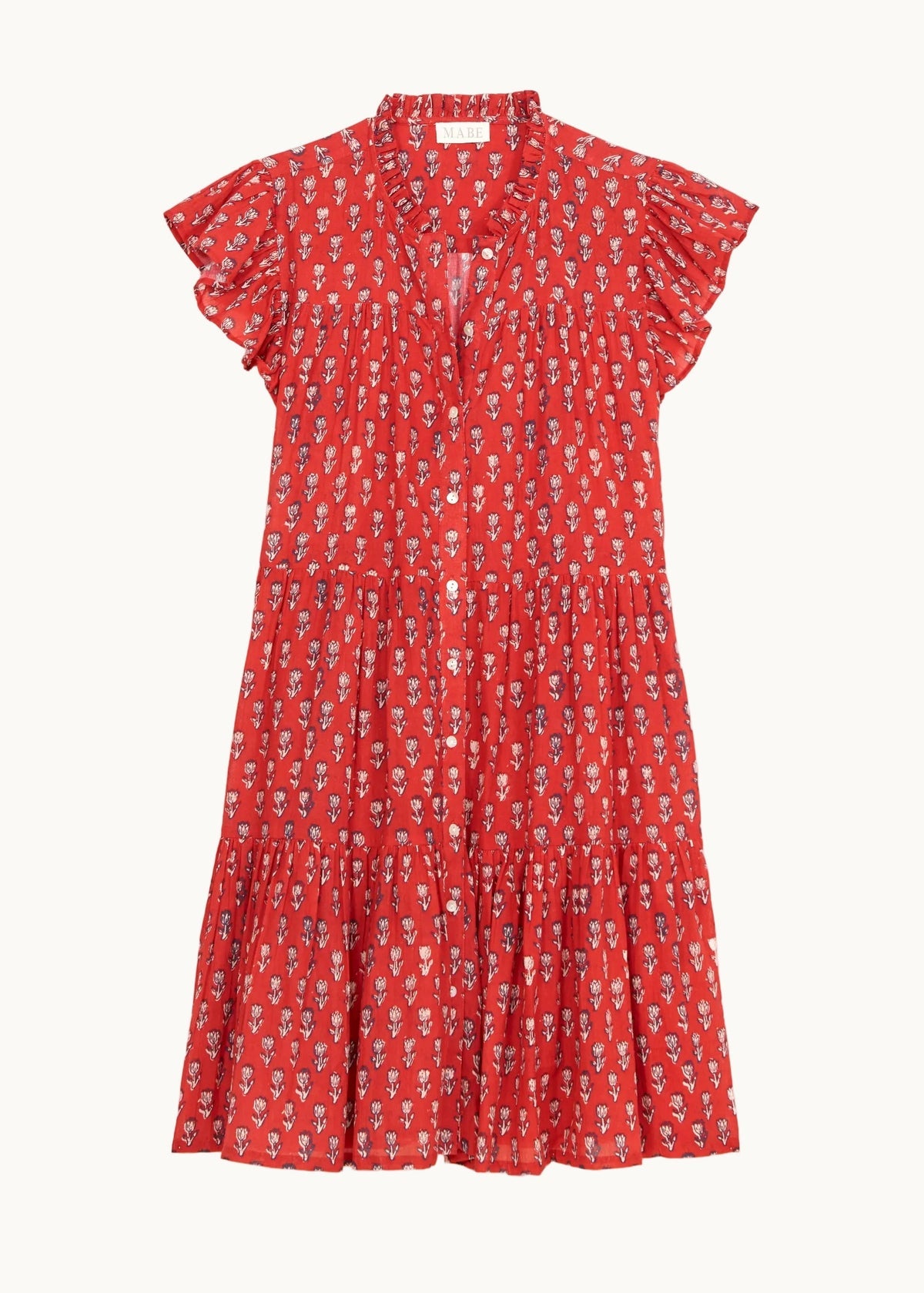 ARI PRINT SHORT SLEEVE DRESS