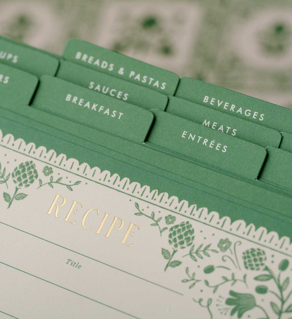 ARTICHOKE RECIPE BOX