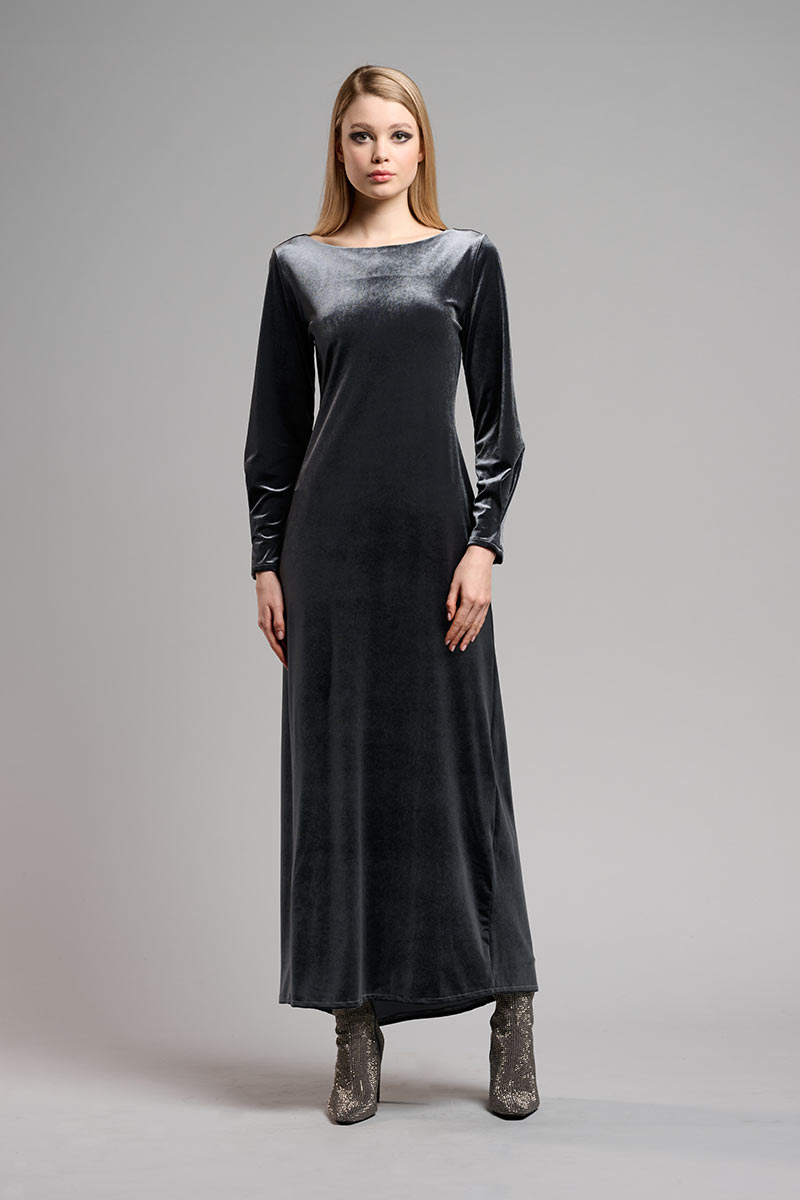 VELVET MAXI DRESS
