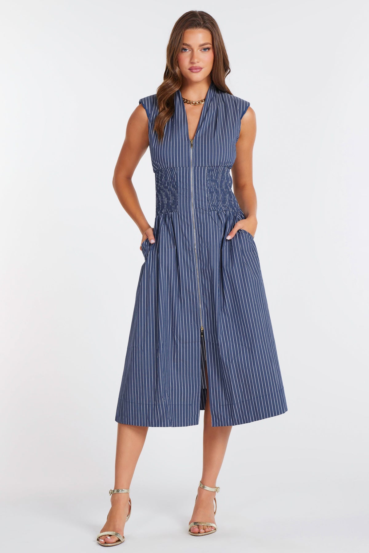 SKYE ZIP FRONT DRESS