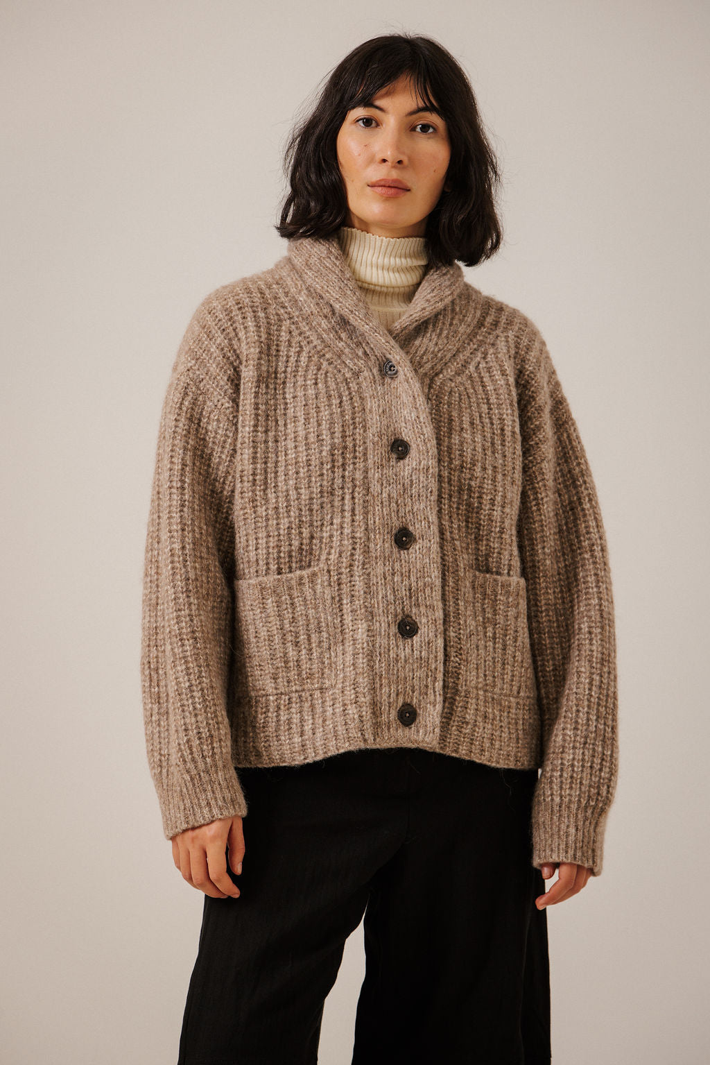 OVERSIZED SHAWL CARDI