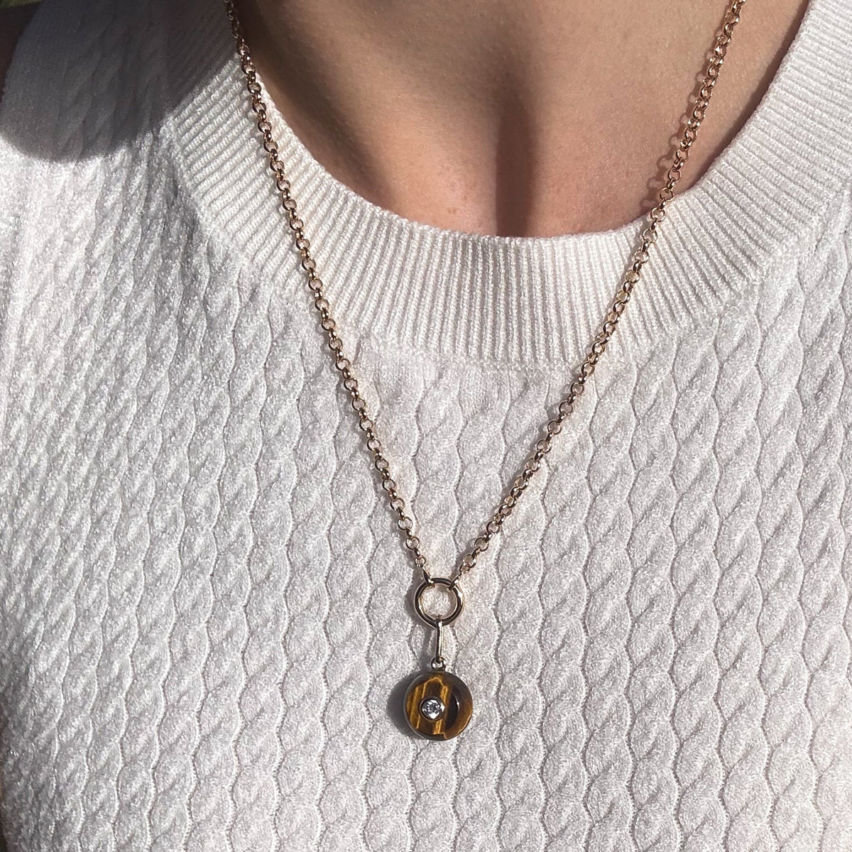 BON BON TIGERS EYE CHARM