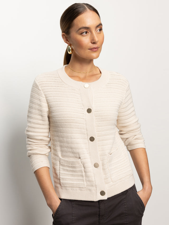 POINTELLE KNITTED JACKET