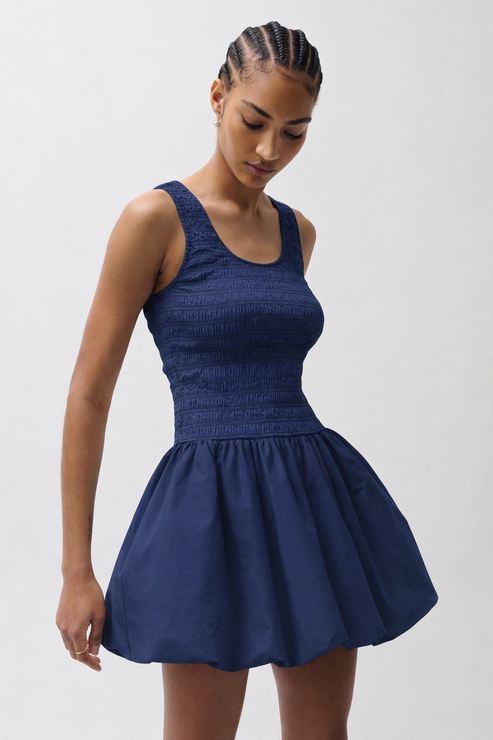 ILONA BUBBLE HEM DRESS