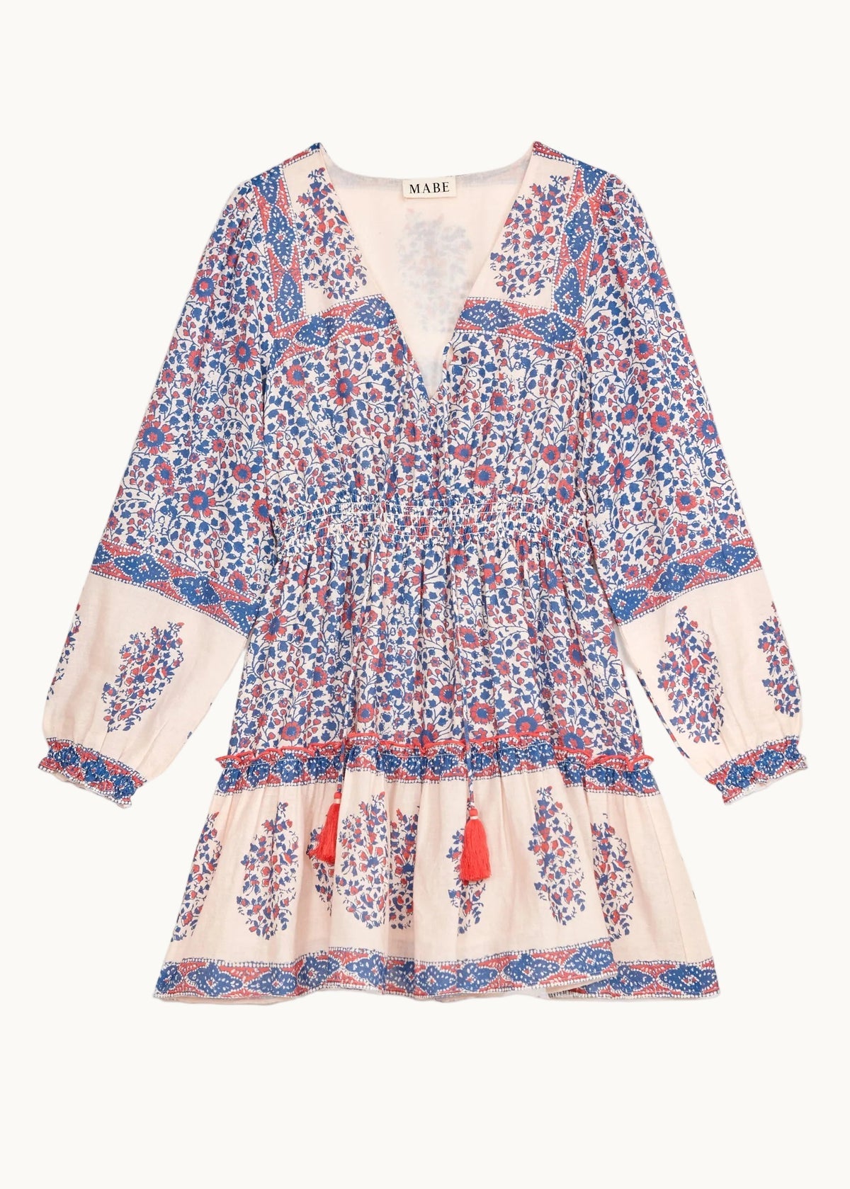 DELLA PRINT LONG SLEEVE DRESS