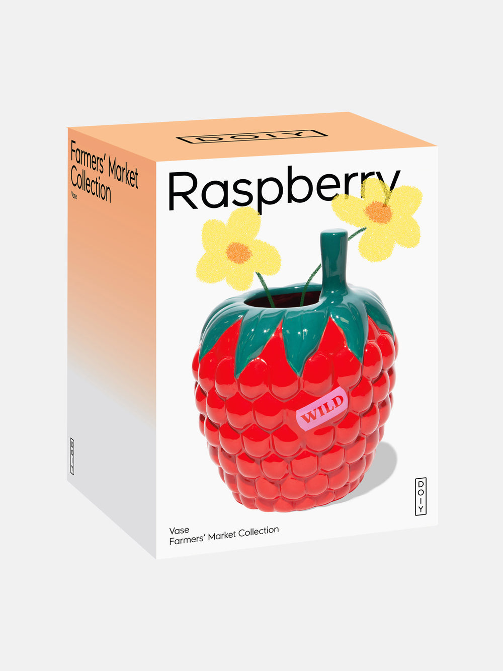 FARMER'S MARKET RASPBERRY VASE