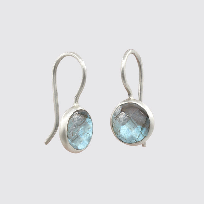 SMALL LABRADORITE DROP EARRING