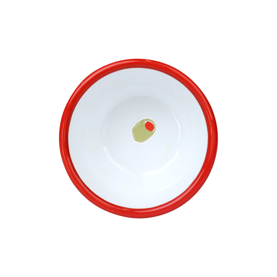 OLIVE ENAMEL BOWL 10CM