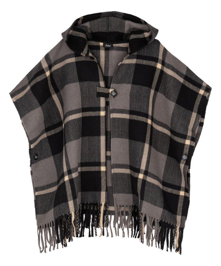 WINDOWPANE HOODED RAUNA