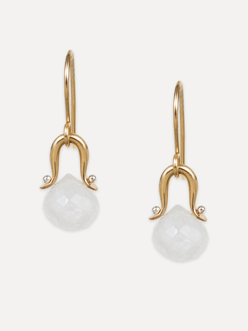 ORBIT EARRING MOONSTONE