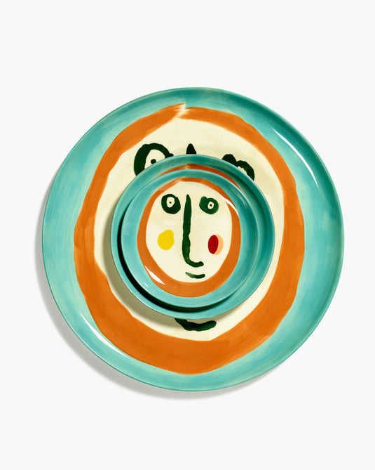 OTTOLENGHI PLATE XS FACE SET 4 BLUE