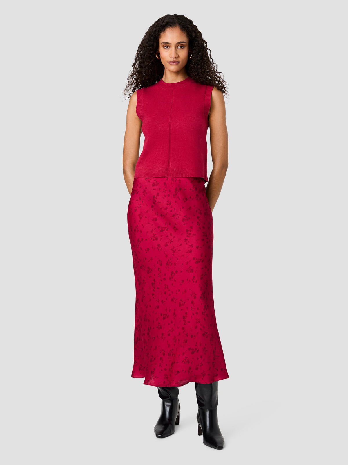 OONA SATIN MAXI SKIRT