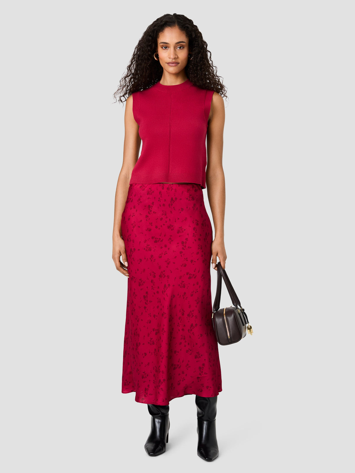 OONA SATIN MAXI SKIRT