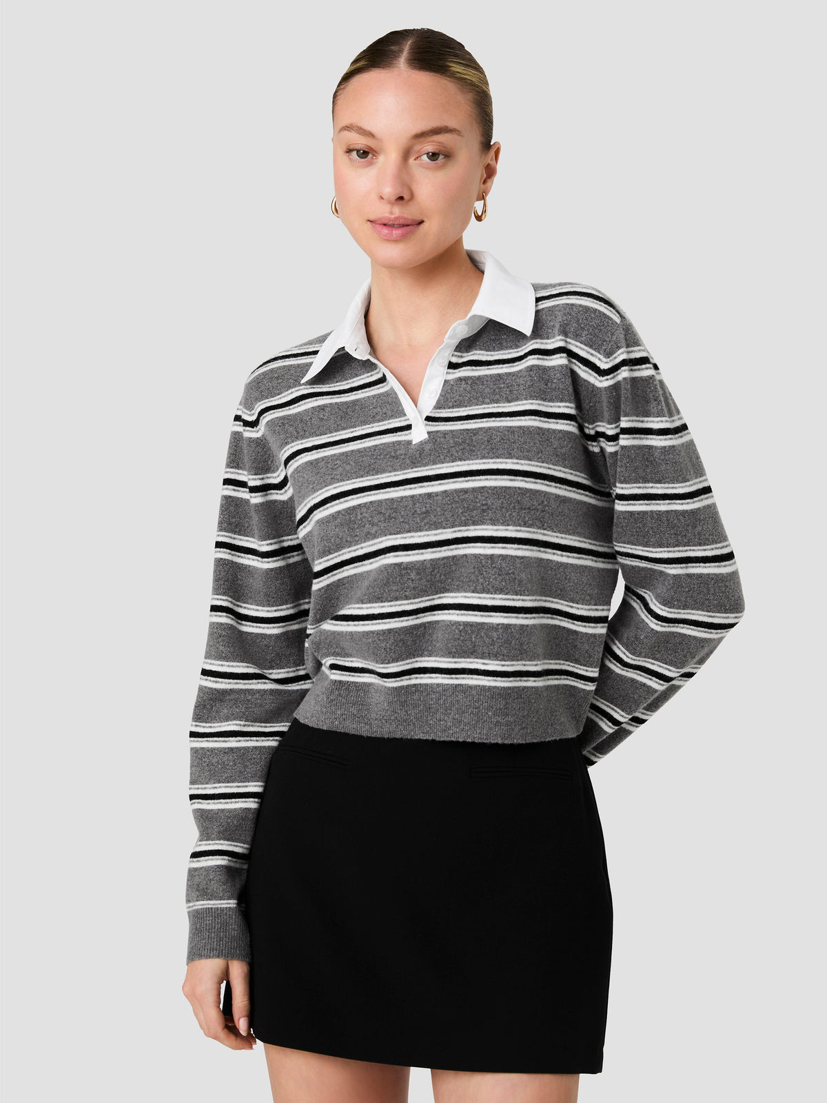 YULIA KNIT CAMPUS PULLOVER