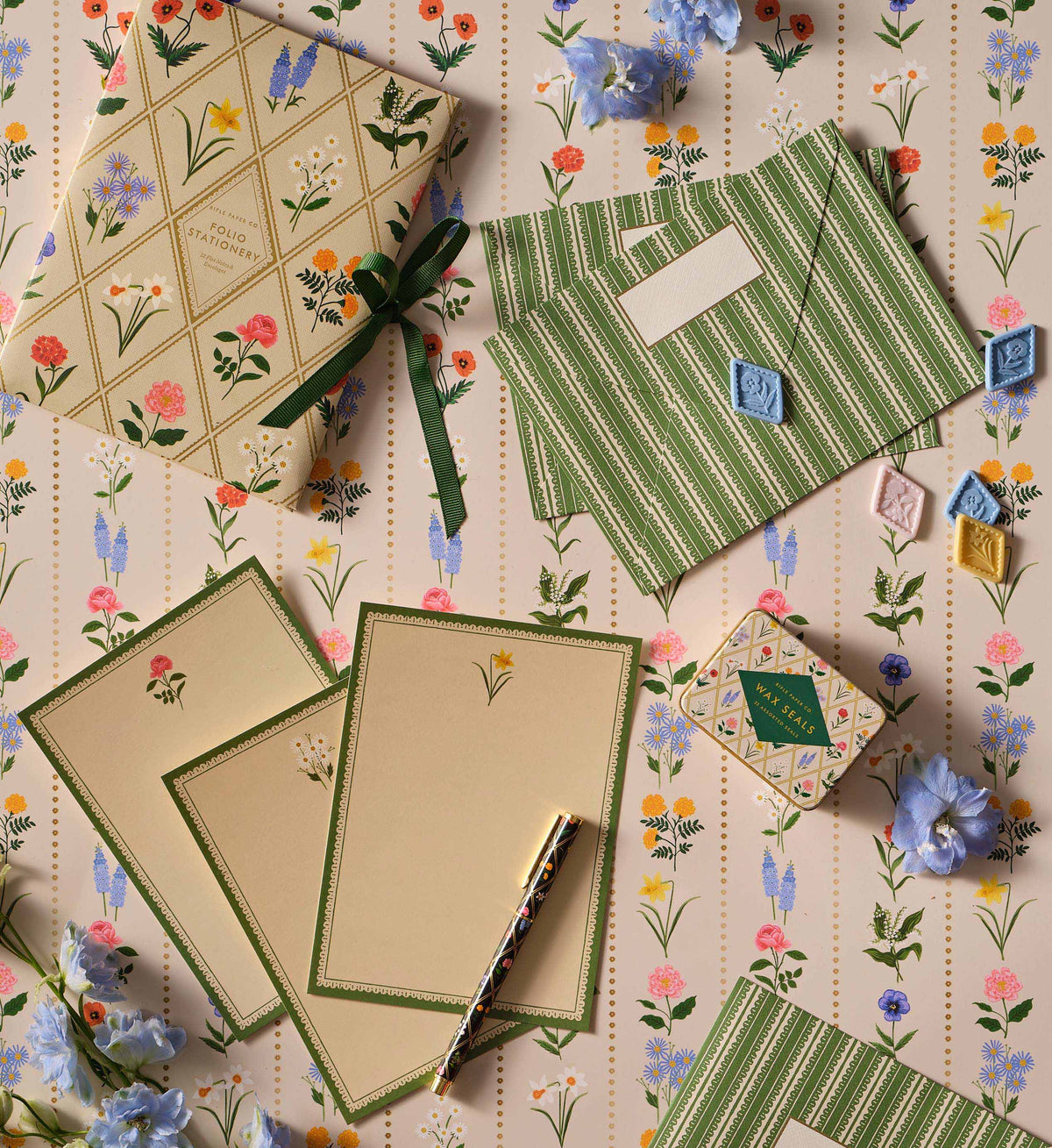 GARDEN STUDY FOLIO STATIONARY SET