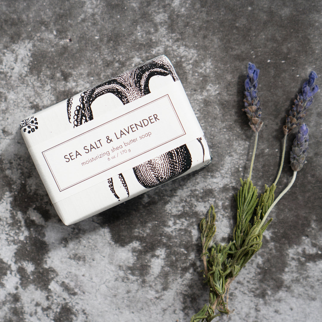 SEA SALT & LAVENDER SHEA BUTTER SOAP