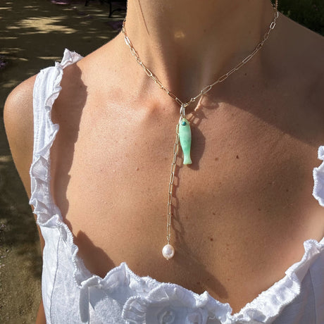 LEA PEARL LARIAT NECK