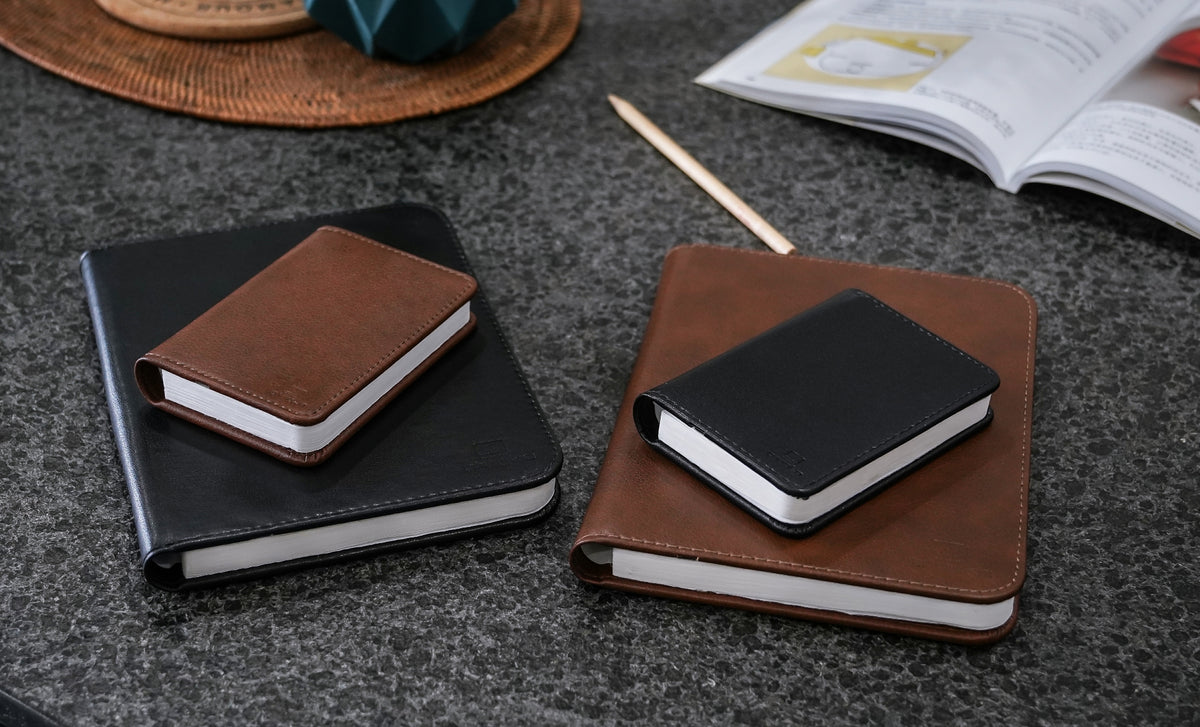 MINI SMART BOOK LIGHT BLACK LEATHER