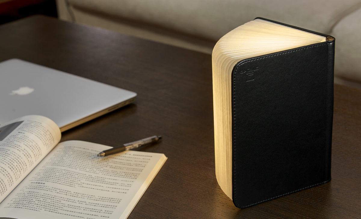 MINI SMART BOOK LIGHT BLACK LEATHER