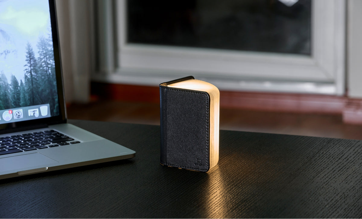 MINI SMART BOOK LIGHT BLACK LEATHER