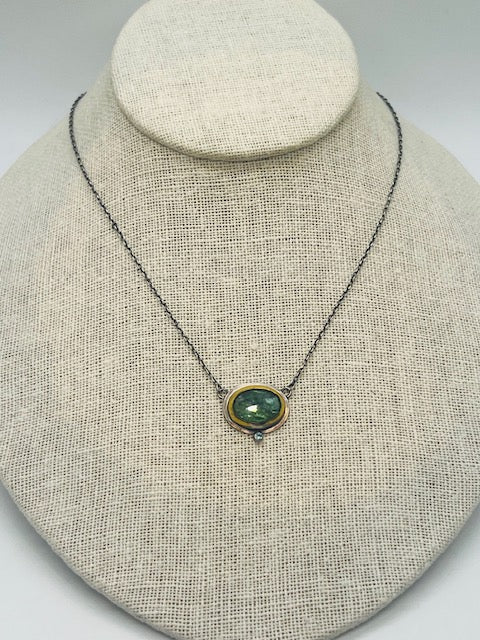 GREEN KYANITE OXSS NECK
