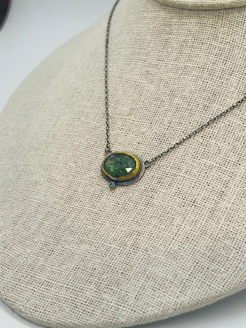 GREEN KYANITE OXSS NECK