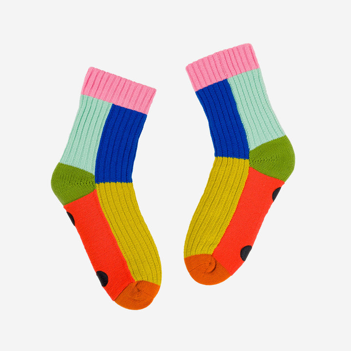 KALEIDOSCOPE KNIT HOUSE SOCKS