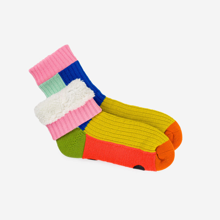 KALEIDOSCOPE KNIT HOUSE SOCKS