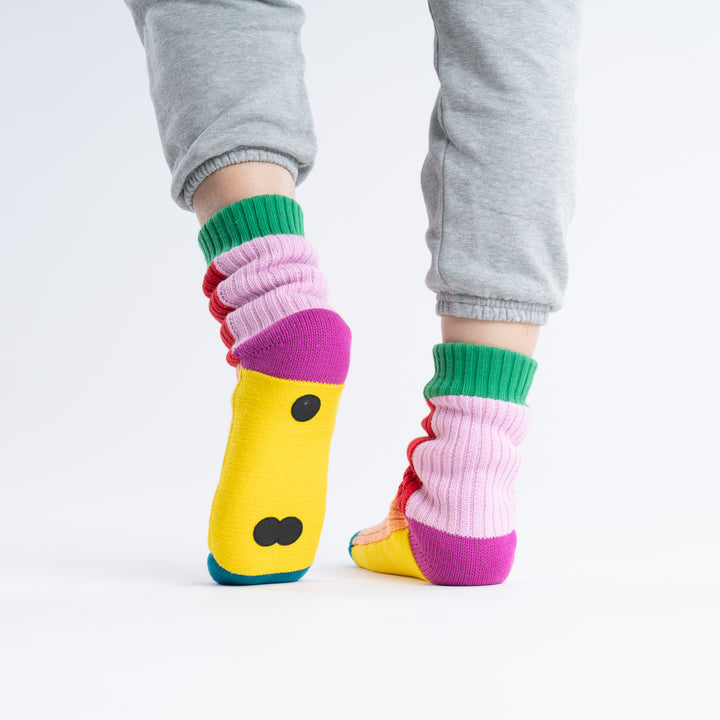 KALEIDOSCOPE KNIT HOUSE SOCKS