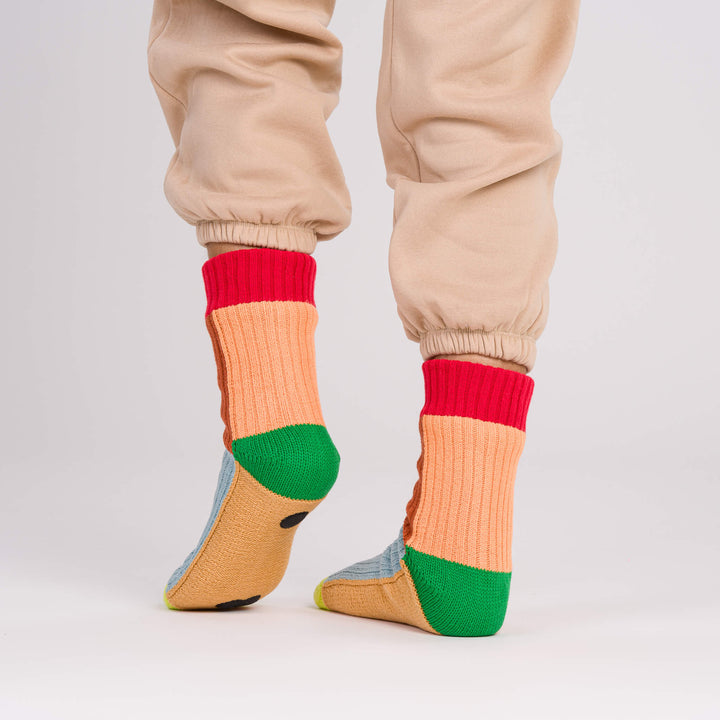 KALEIDOSCOPE KNIT HOUSE SOCKS