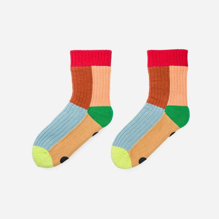 KALEIDOSCOPE KNIT HOUSE SOCKS