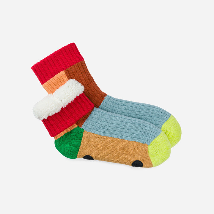 KALEIDOSCOPE KNIT HOUSE SOCKS