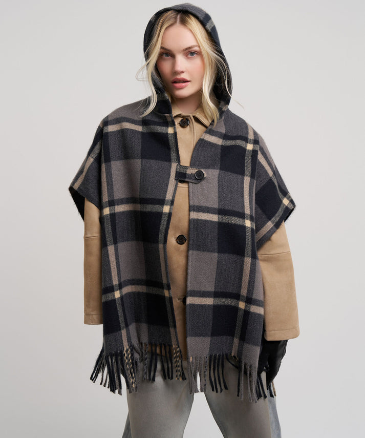 WINDOWPANE HOODED RAUNA