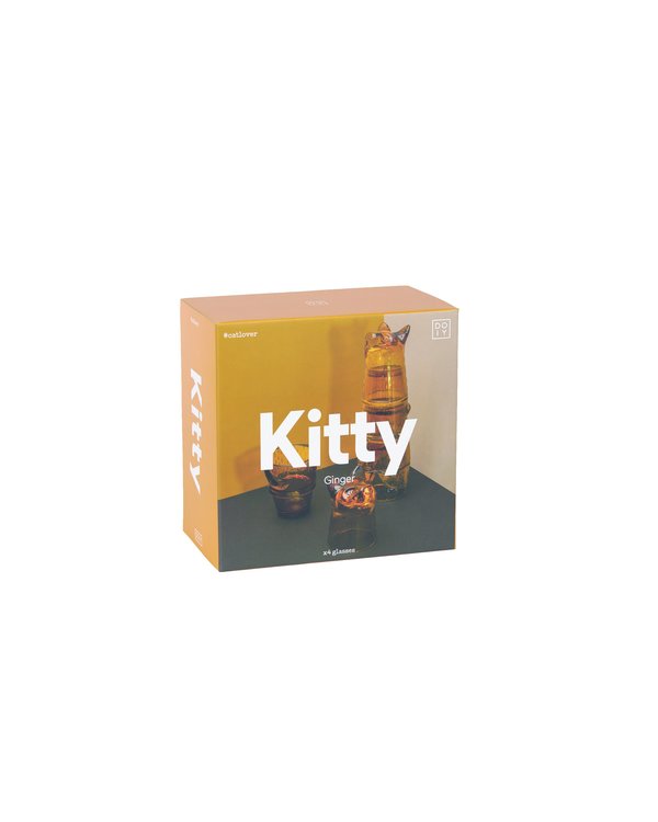 KITTY STACKABLE GLASSES GINGER