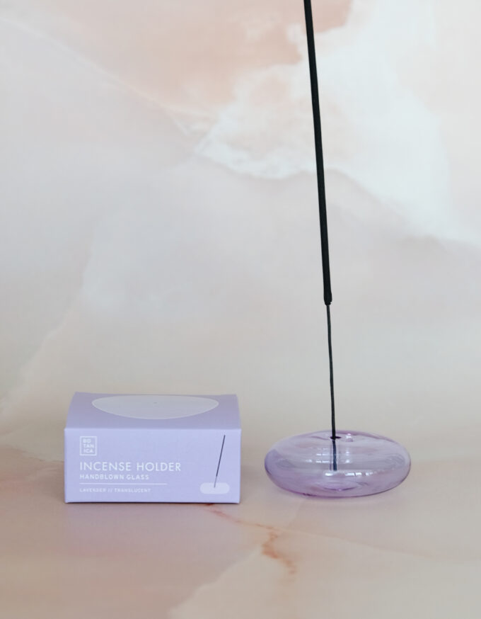 GLASS BUBBLE INCENSE HOLDER
