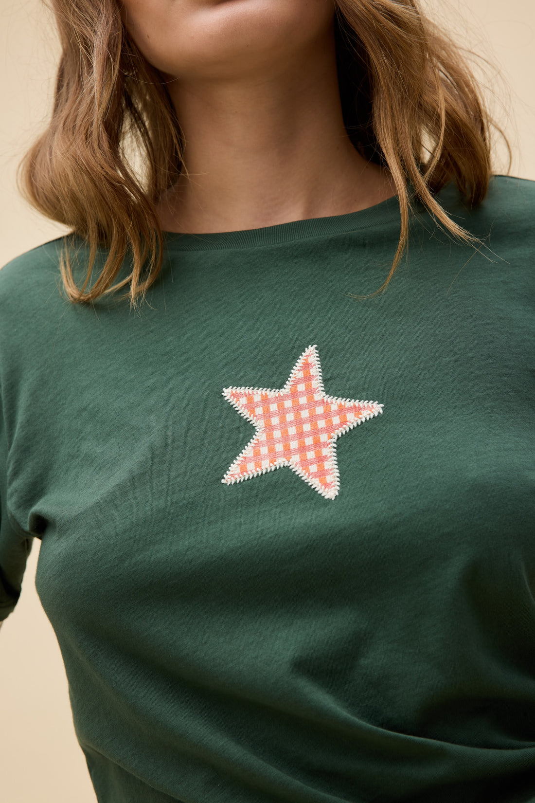 APPLIQUE STAR SOLO LS TEE
