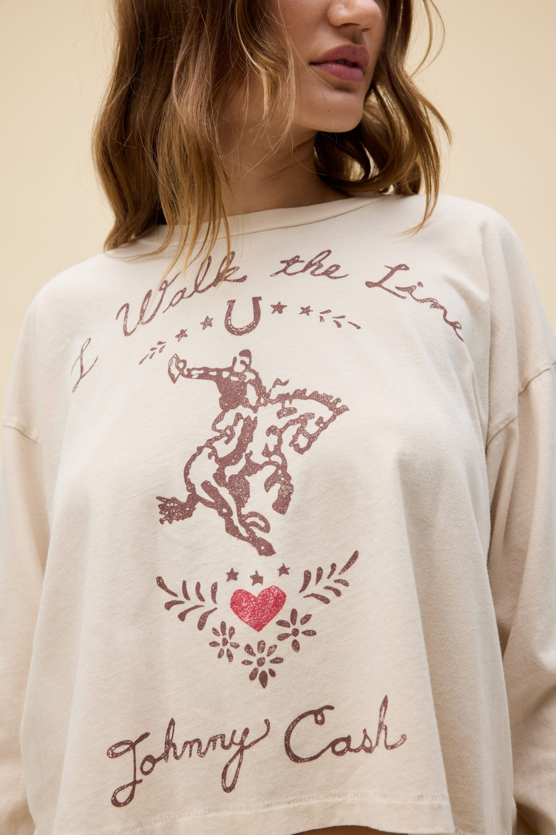 JOHNNY CASH WALK THE LINE LS TEE
