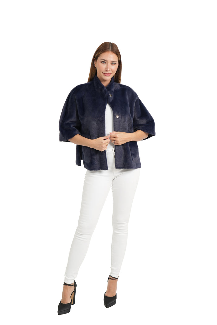 FAUX FUR CAPELET