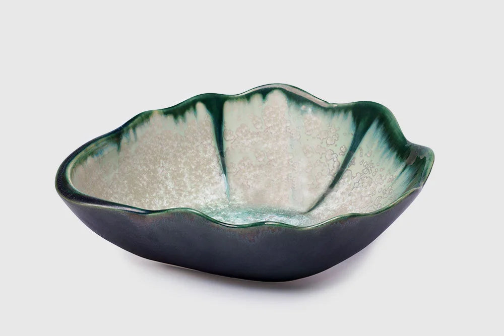OYSTER MEDIUM NESTING BOWL MINT &amp; CHARCOAL