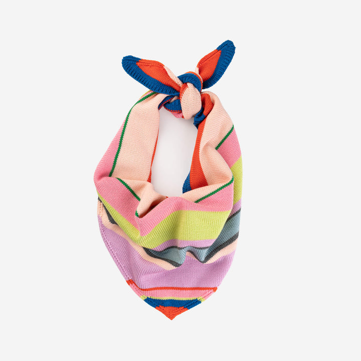 MULTI STRIPE TRAINGLE SCARF